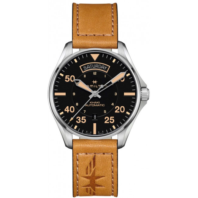 Discount Hamilton Khaki Pilot Day Date H64645531 watch